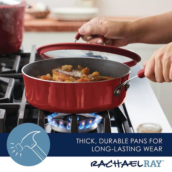 Rachael Ray 3pc Nonstick Cookie Sheet Set With Blue Grips : Target
