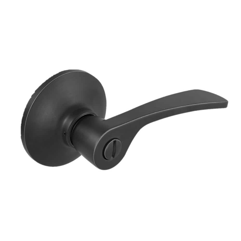 Kensington Matte Black Bed/Bath Door Handle