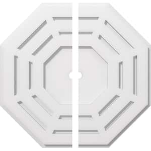 1 in. P X 8 in. C X 20 in. OD X 1 in. ID Westin Architectural Grade PVC Contemporary Ceiling Medallion, Two Piece