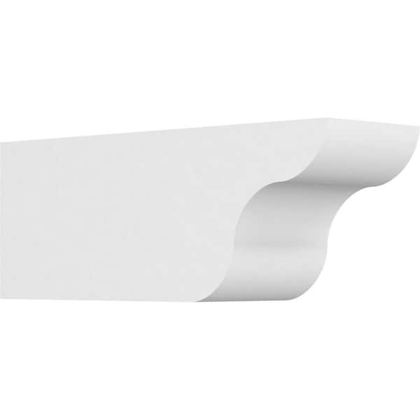 Ekena Millwork 5 in. x 6 in. x 16 in. Standard Carmel Architectural Grade PVC Rafter Tail Brace