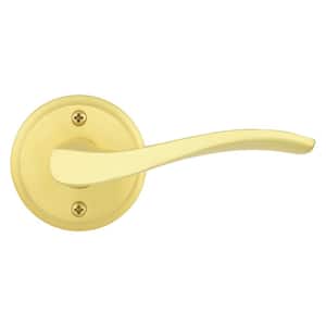 Sedona Satin Brass Half-Dummy Door Handle with Microban Antimicrobial Technology - Right Handed
