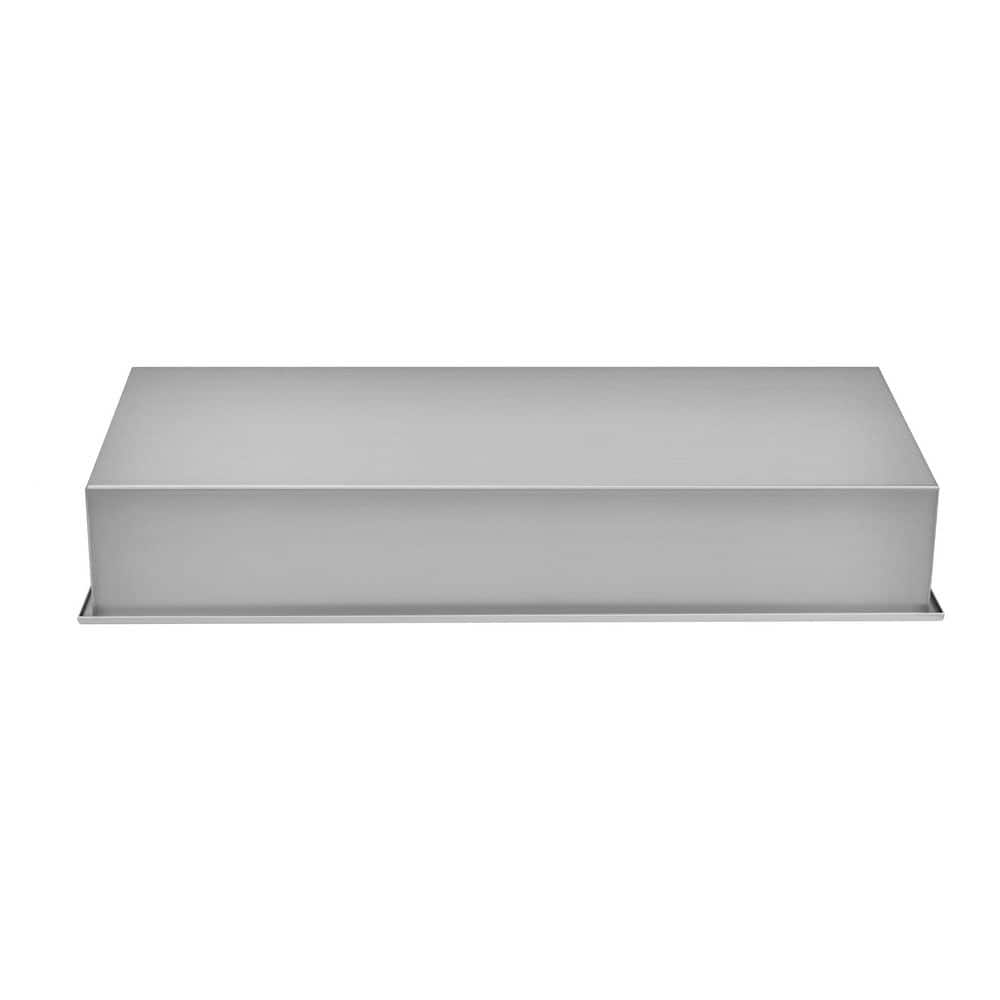 Brushed Stainless Steel Rectangular Shower Niche Shelf