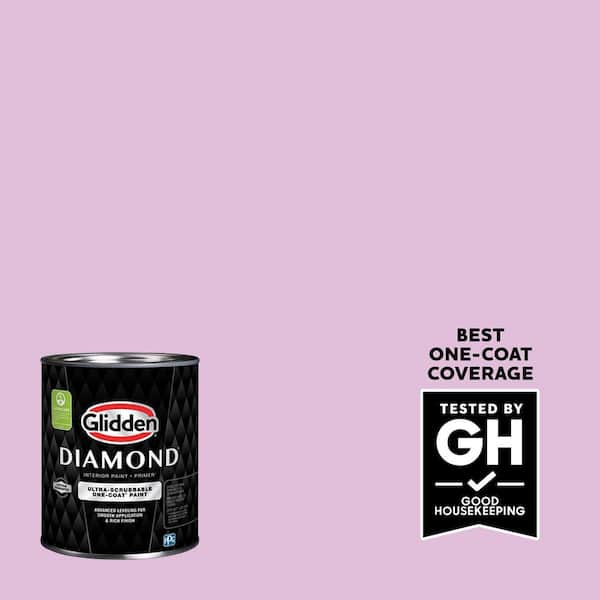 Glidden Diamond 1 qt. PPG1251-4 Pink Peony Semi-Gloss Interior Paint