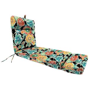 72 in. L x 22 in. W x 3.5 in. T Outdoor Chaise Lounge Cushion in Colsen Noir