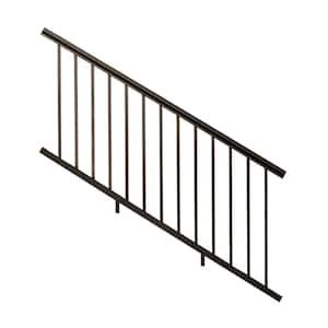 FORTRESS Inspire Railing 32.5 in. H x 34 in. W Aluminum Black Sand Gate  58563218 - The Home Depot