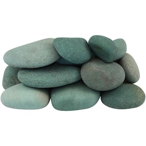 12.0 cu. ft. 1 in. to 3 in. 900 lbs. Tahiti Green Beach Pebbles