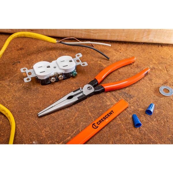 ●N.O.T.S. Crescent Z2 8 in. High Leverage Long Nose Pliers with Dipped