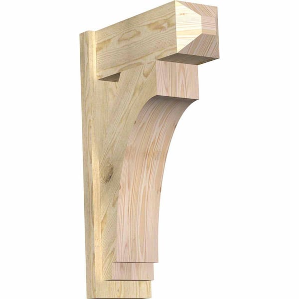Ekena Millwork 8 in. x 32 in. x 20 in. Imperial Craftsman Rough Sawn Douglas Fir Outlooker