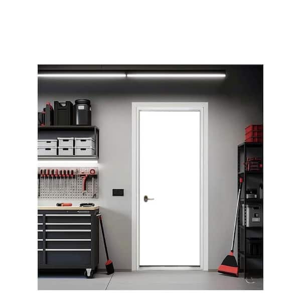 32 in. x 80 in. Primed Flush HB RHIS Composite 20 Min Fire-Rated House Garage Single Prehung Interior Door w/Nkl Hinge