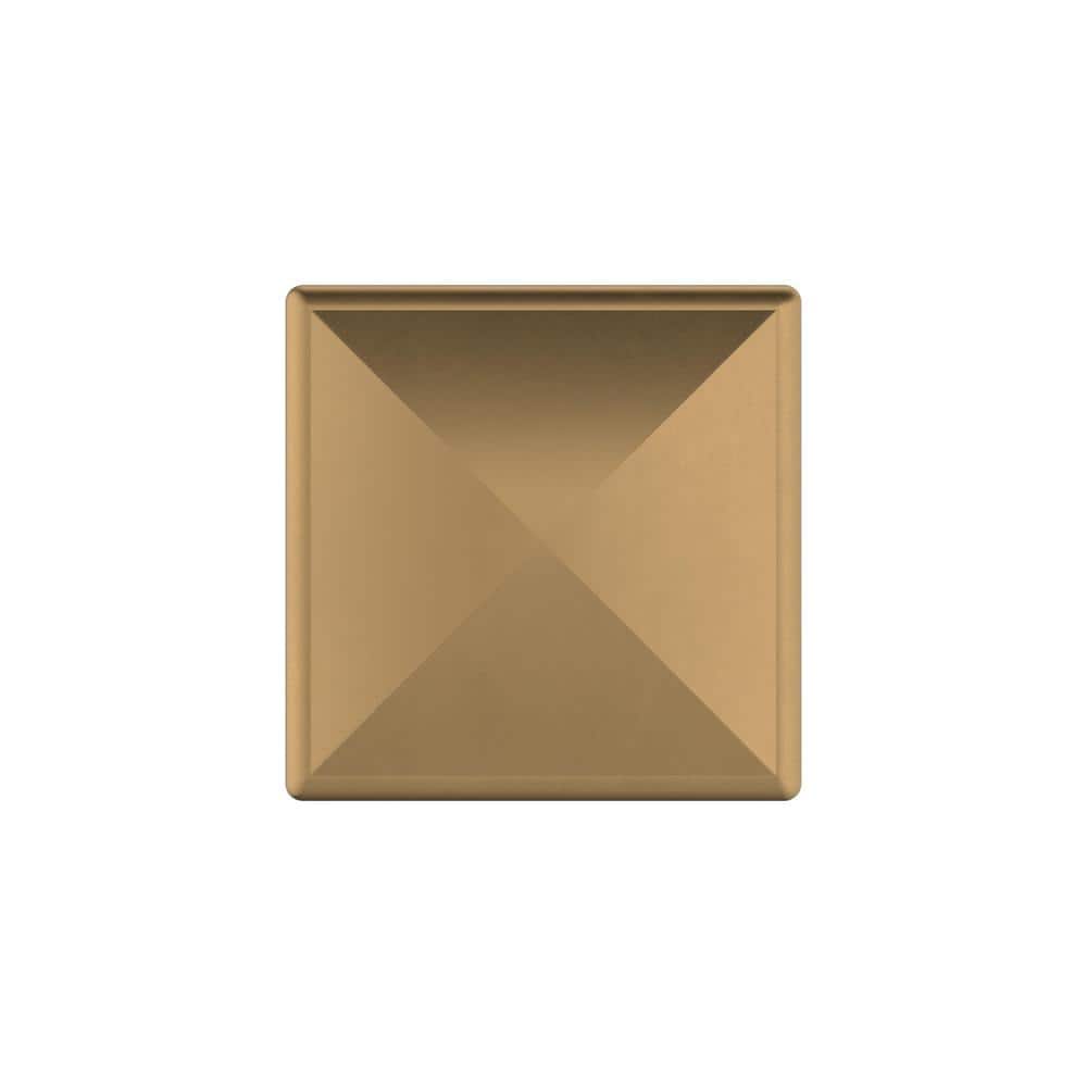 Champagne Bronze Square Cabinet Knob with Mounting Hardware