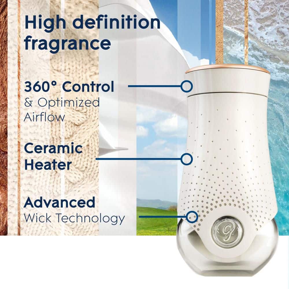 White Adjustable Scented Oil Air Freshener Warmer, 2-Pack