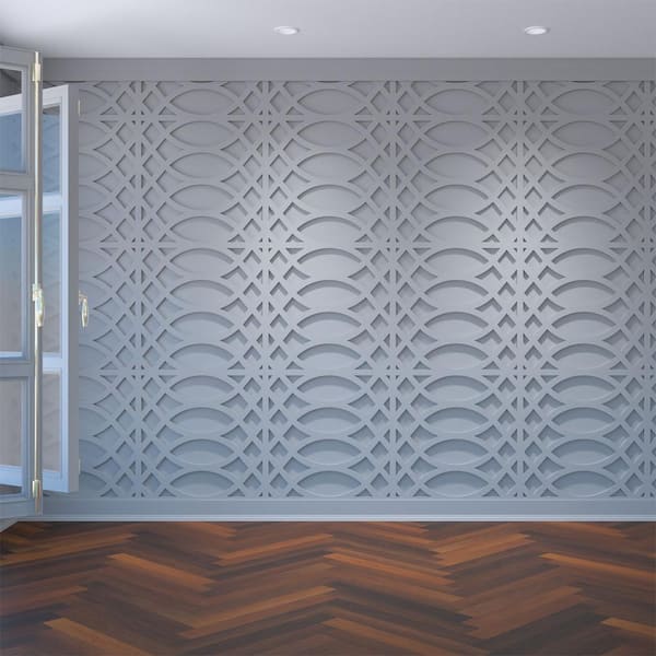 Ekena Millwork 23 3/8"W x 23 3/8"H x 3/8"T Large Montrose Decorative Fretwork Wall Panels in Architectural Grade PVC