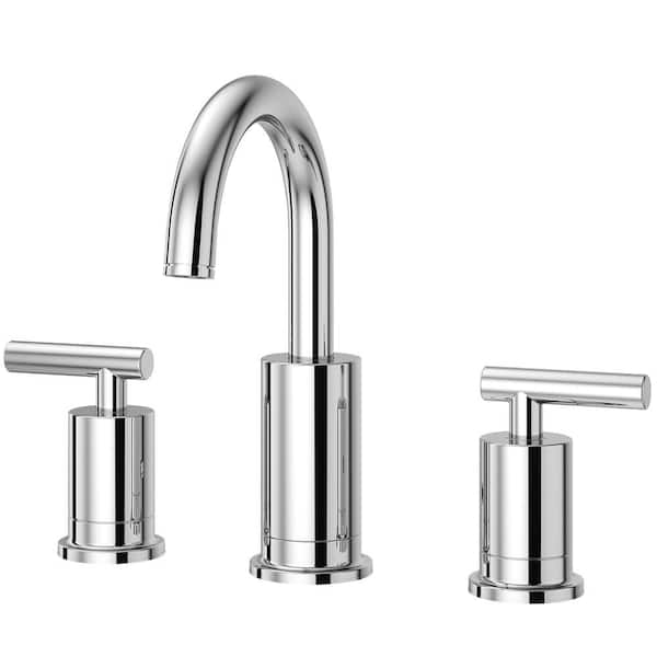 Contempra 8 in. Widespread 2-Handle Bathroom Sink Faucet in Polished Chrome