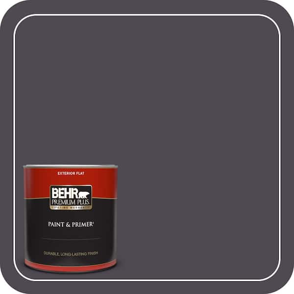 BEHR PREMIUM PLUS 1 qt. #MQ5-01 Extravagance Flat Exterior Paint & Primer