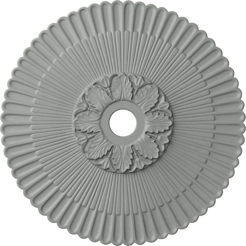 Melonie Primed Gray Polyurethane Architectural Ceiling Medallion