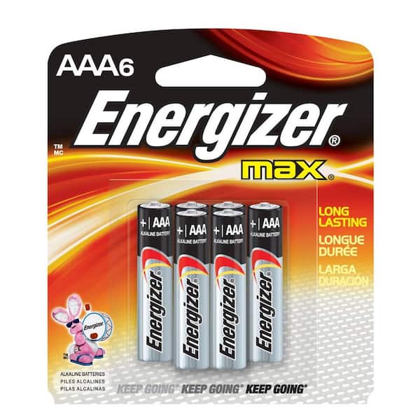 Energizer MAX AAA Batteries (6-Pack) E92SBP6T2 - The Home Depot