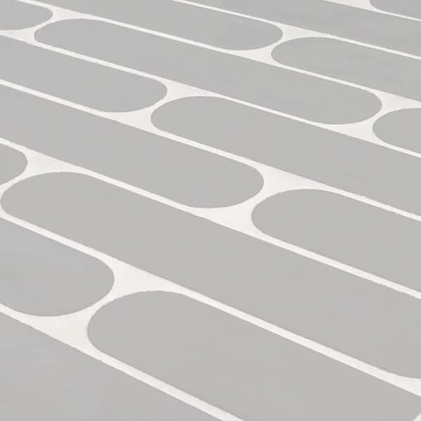 Jeffrey Court - Pastilla Grey 2 in x 10 in Subway Glossy Porcelain Wall Tile (7.211 sq. ft./Case)