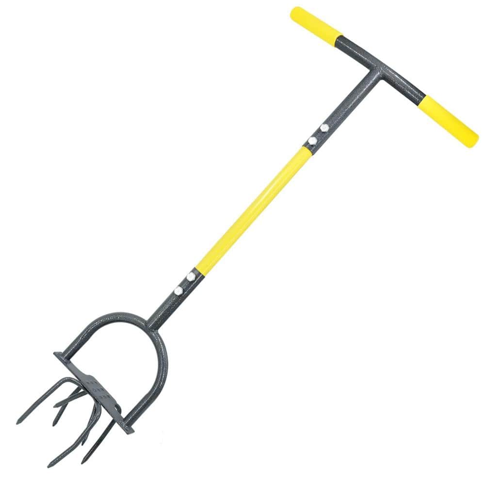 Hand Tiller for Gardening, Manual Twist Tiller Cultivator, Heavy Duty Garden Claw, Soil Loosener & Lawn Aerator for Soil price history on PriceWatchPro