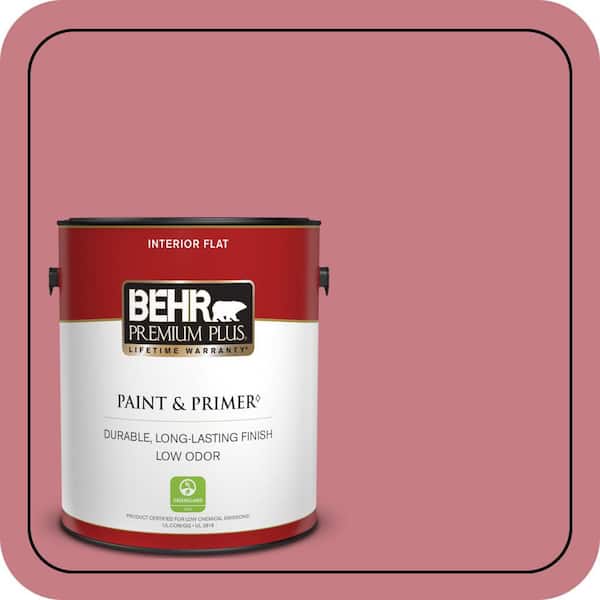 BEHR PREMIUM PLUS 1 gal. #M150-5 Enamored Flat Low Odor Interior Paint & Primer