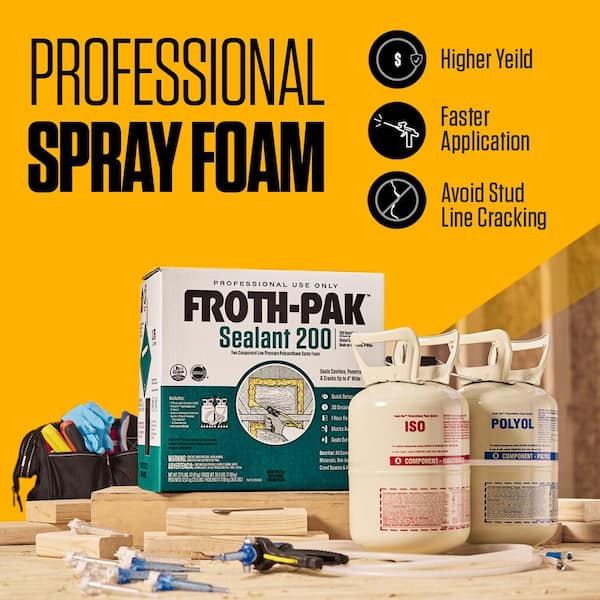 FROTH-PAK 200 Spray Foam Sealant Kit 656 oz. 12031949 - The Home Depot
