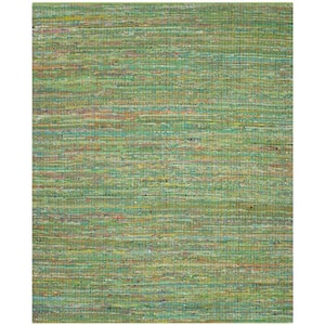 Nantucket Green 8 ft. x 10 ft. Striped Area Rug