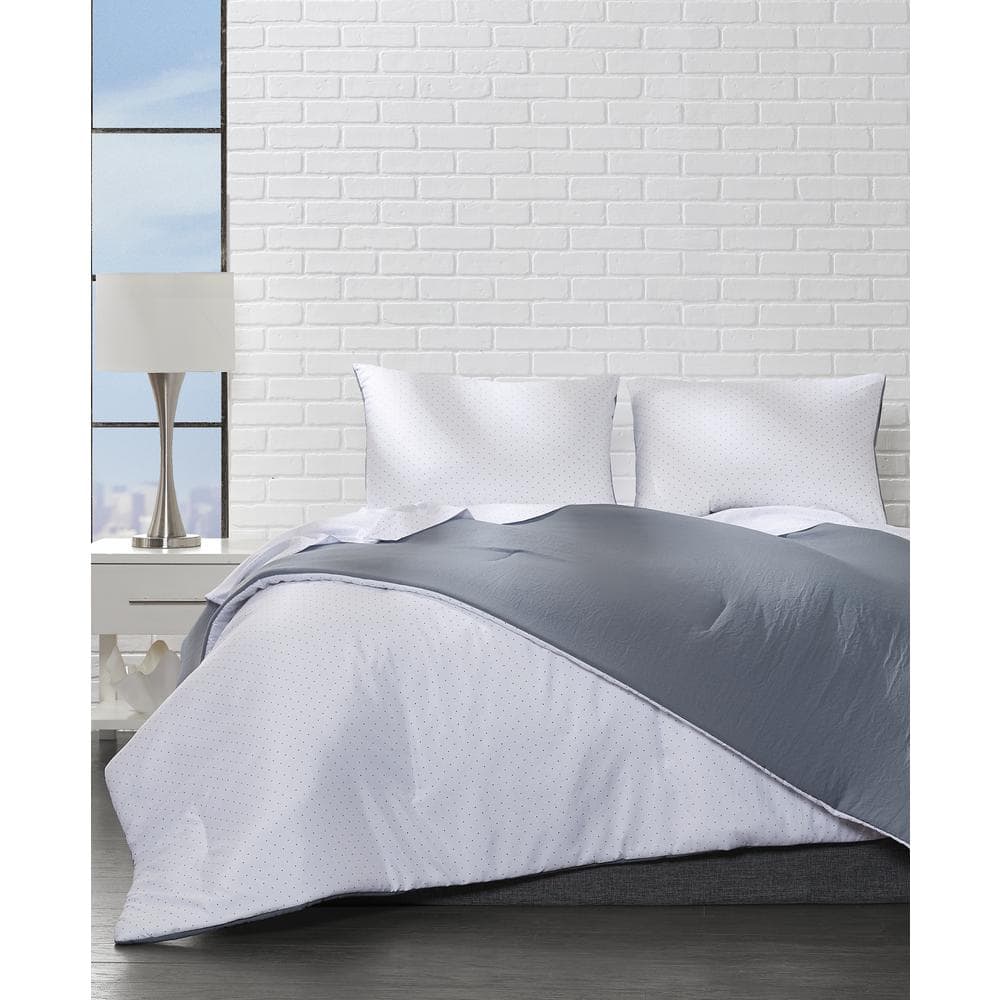 Charcoal Queen Cotton Percale Deep Pocket Sheet Set