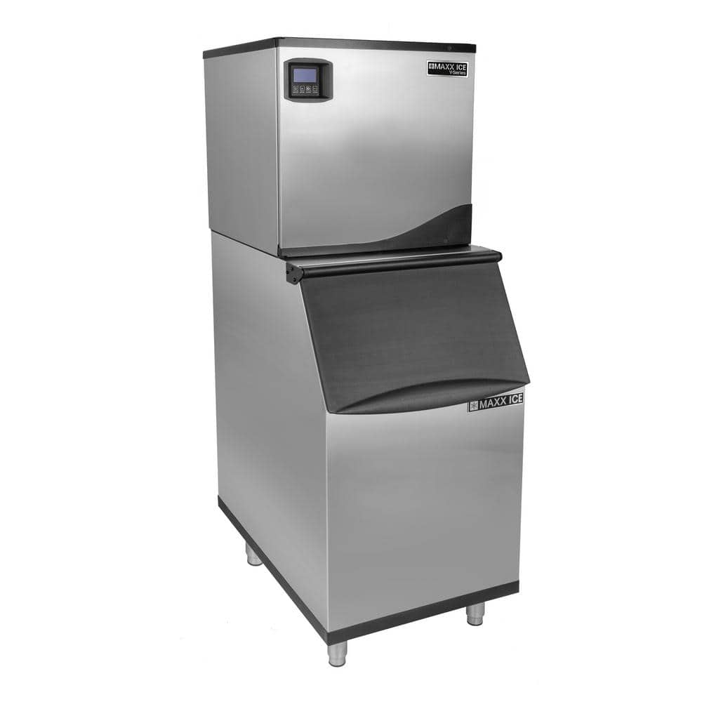 22 in. 350 lb. Full Dice Freestanding Modular Ice Machine in Stainless Steel