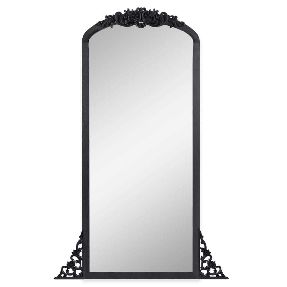 Black 27.51 in. W x 66.81 in. H Rectangle Wood Full Length Mirror