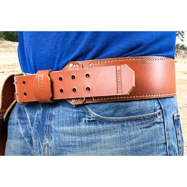 McGuire-Nicholas Master's 53 in. Brown Premium Leather Tool Belt