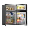 Magic Chef 3.3 cu. ft. Mini Fridge in Stainless Look HMR330SE - The Home  Depot