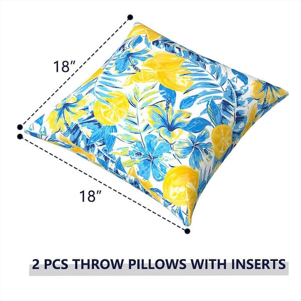 Outdoor Pillows for 18 in. x 18 in. Square Throw Pillows with