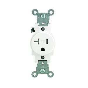 Tamper-Resistant Spec Grade Receptacles, Back And Side Wire, 15A, 125V, White