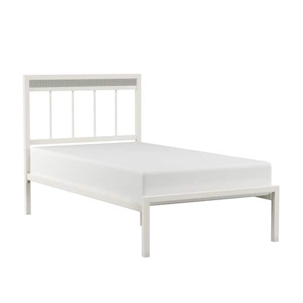 Hillsdale Furniture Serenity White Twin Headboard Platform Bed with Frame