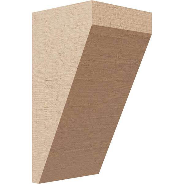 Ekena Millwork 5 in. x 10 in. x 5 in. Wide Concord Rough Cedar Woodgrain TimberThane Corbel, Primed Tan