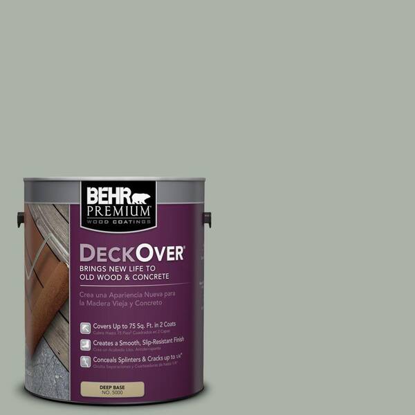 BEHR Premium DeckOver 1 gal. #SC-149 Light Lead Solid Color Exterior Wood and Concrete Coating
