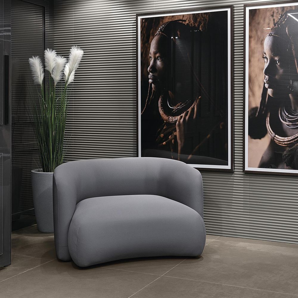 Smoke Gray 3D Matte Ceramic Wall Tile 11.41 x 35.37 Inch