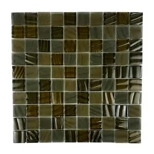 Enchanted Metals Gold Hexagon Mosaic 12 in. x 12 in. Aluminum Metal Peel and Stick Wall Tile (0.9 sq. ft./Sheet)