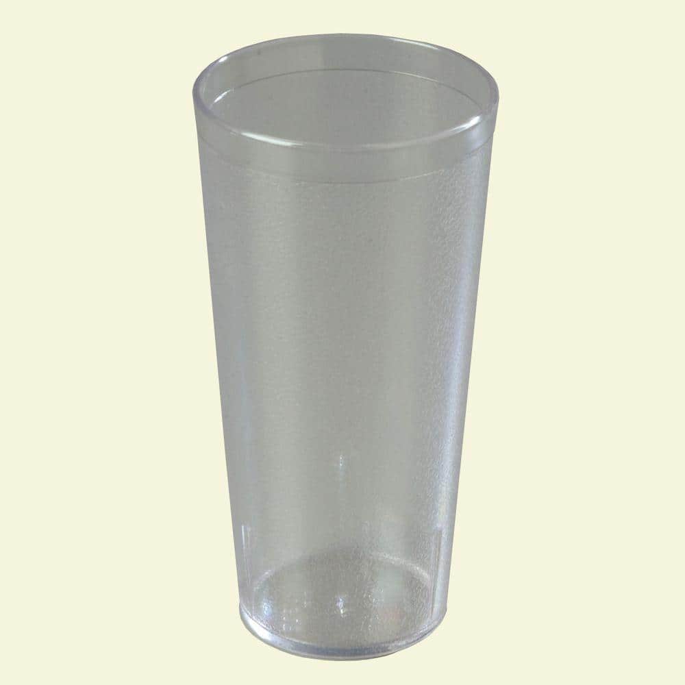 Carlisle 24 oz. SAN Plastic Stackable Tumbler in Clear (Case of 72) 522407
