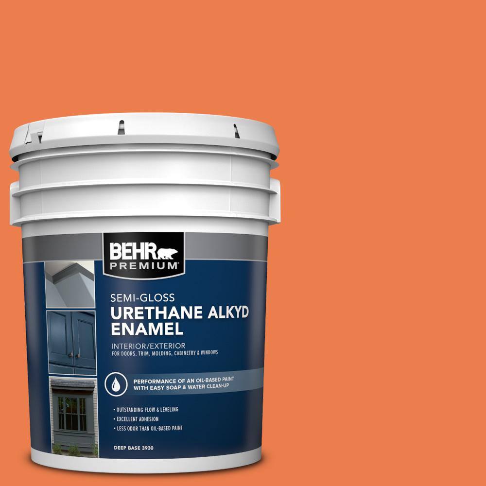 5 gal. #P200-6 Sizzling Sunset Urethane Alkyd Semi-Gloss Enamel Interior/Exterior Paint price history on PriceWatchPro