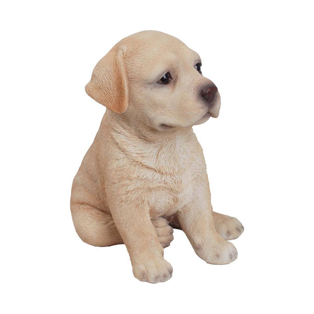 Yellow Labrador Puppy Polyresin Indoor/Outdoor Statue