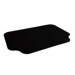 Black 72 in. x 48 in. 12 in. Lip Large Under Grill Mat