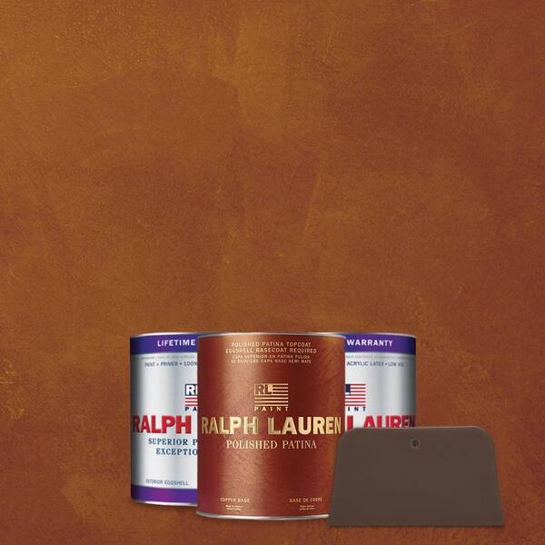 Ralph Lauren 1 qt. Ruby Spinel Copper Polished Patina Interior Specialty Paint Kit