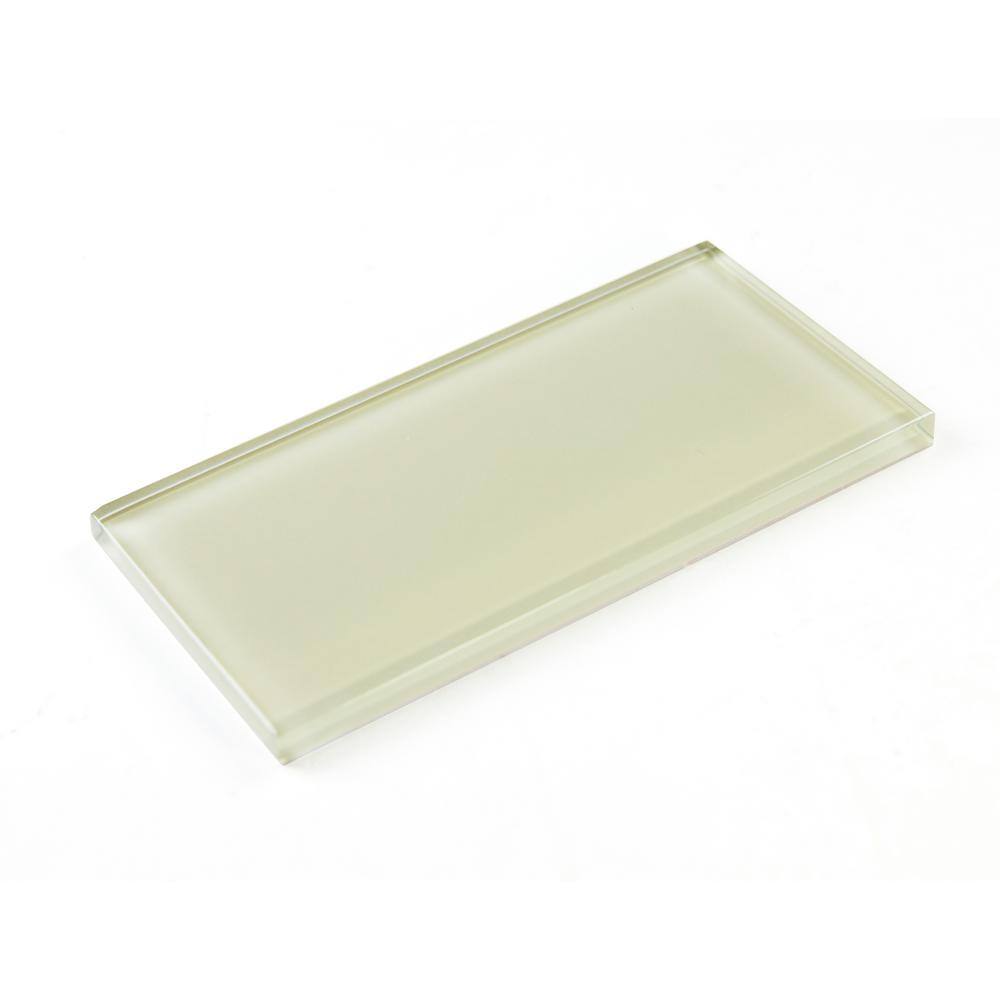 Metro Beige 3 in. x 6 in. Glossy Glass Subway Wall Tile (12.5 sq.ft/Case) price history on PriceWatchPro