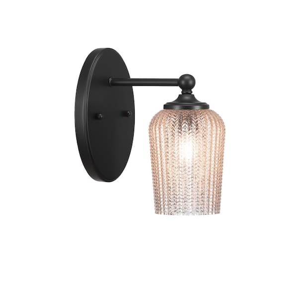 Unbranded Royale 1-Light Matte Black Wall Sconce
