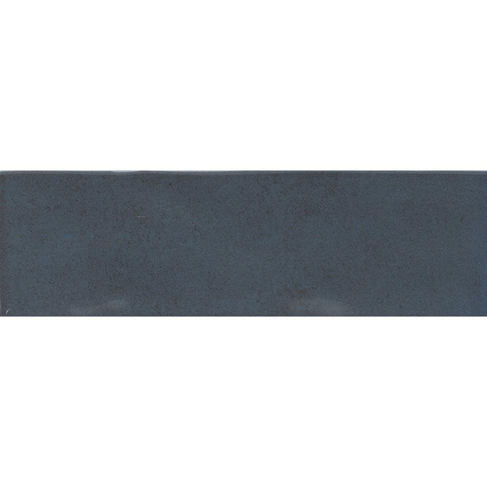Azul Glossy Blue Porcelain Wall Tile 3 in. x 8 in.