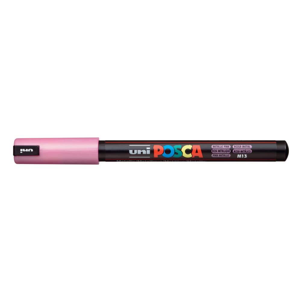 POSCA PC-1MR Ultra-Fine Tip Paint Pen, Metallic Pink 076859 - The Home Depot