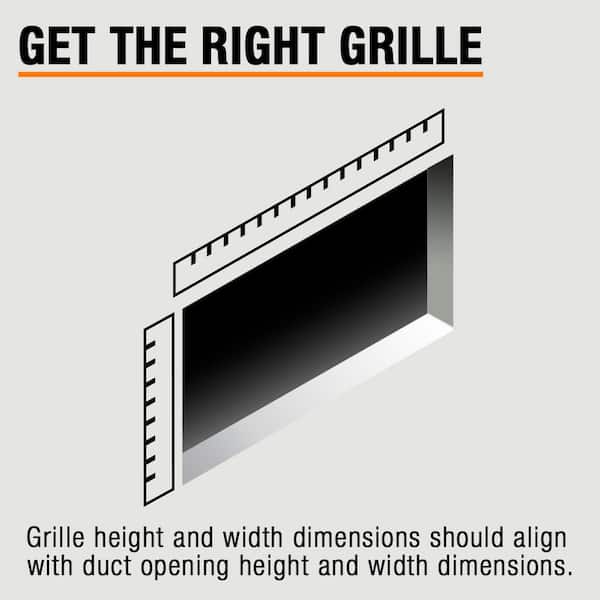 Fits 6x6 Duct Opening | Steel Return Air Grille By Handua