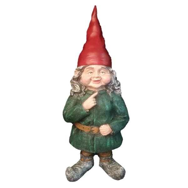 8.5 in. H "Zelda" the Female Garden Gnome Figurine