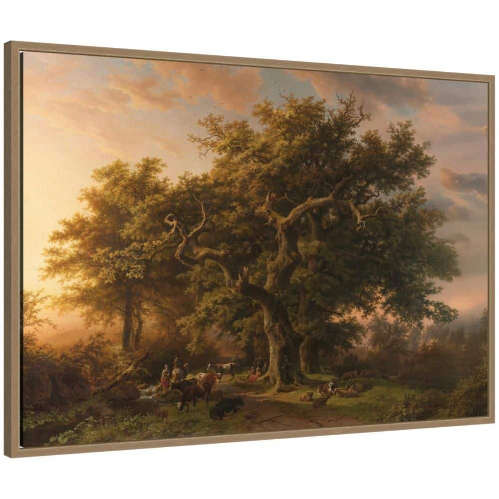 "Sylvie ""Vintage Landscape PDXC24105a"" by Corinna Buchholz of Piddix Landscape Framed Canvas Art Print 23 in. x 33 in." price history on PriceWatchPro