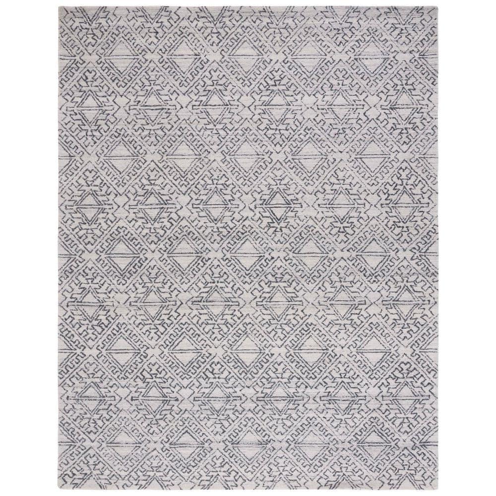 Casablanca 8 ft. x 10 ft. Ivory/Black Distressed Geometric Area Rug price history on PriceWatchPro